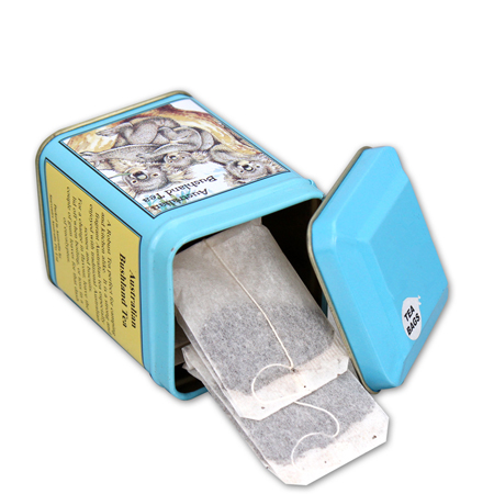 delicate click clack tin metal box